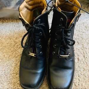 Harley Davidson Black Boots combat motorcycle sz 8